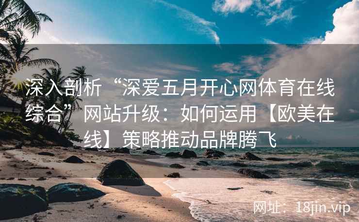 深入剖析“深爱五月开心网体育在线综合”网站升级：如何运用【欧美在线】策略推动品牌腾飞